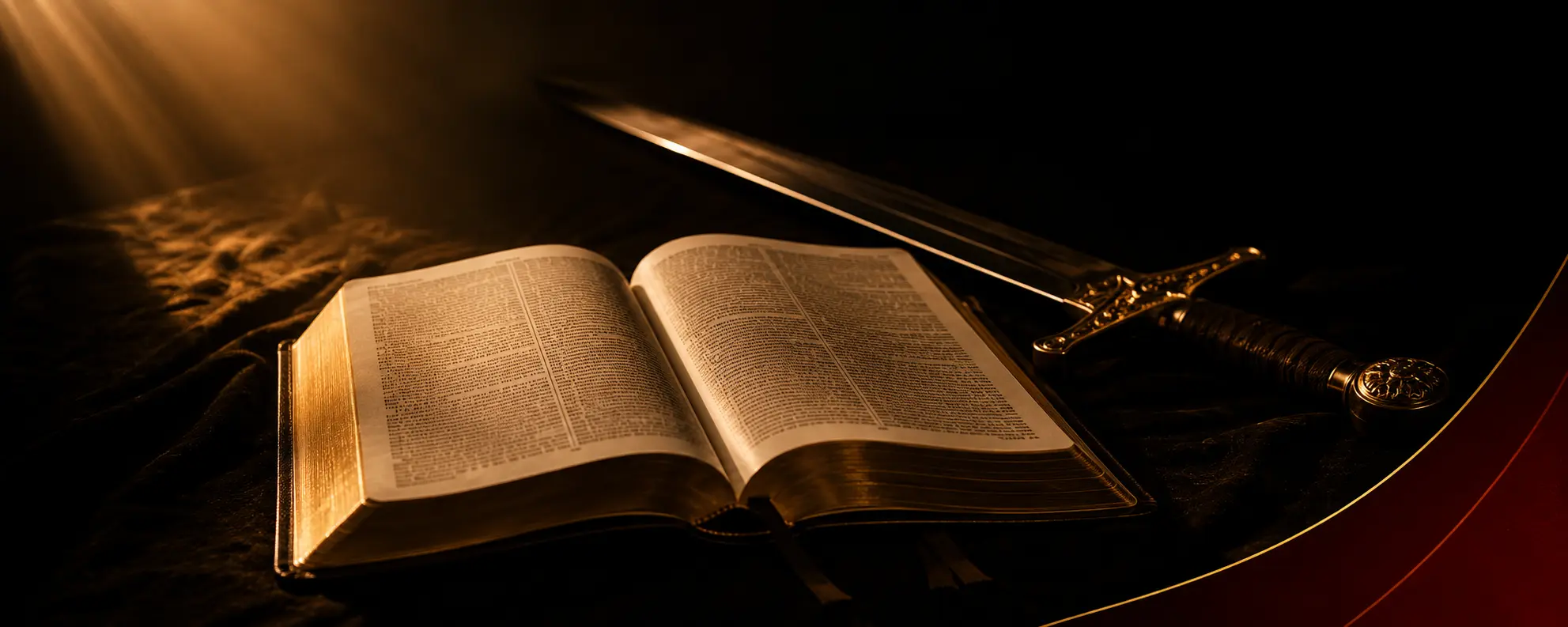 Bíblia e espada, simbolizando a Palavra de Deus